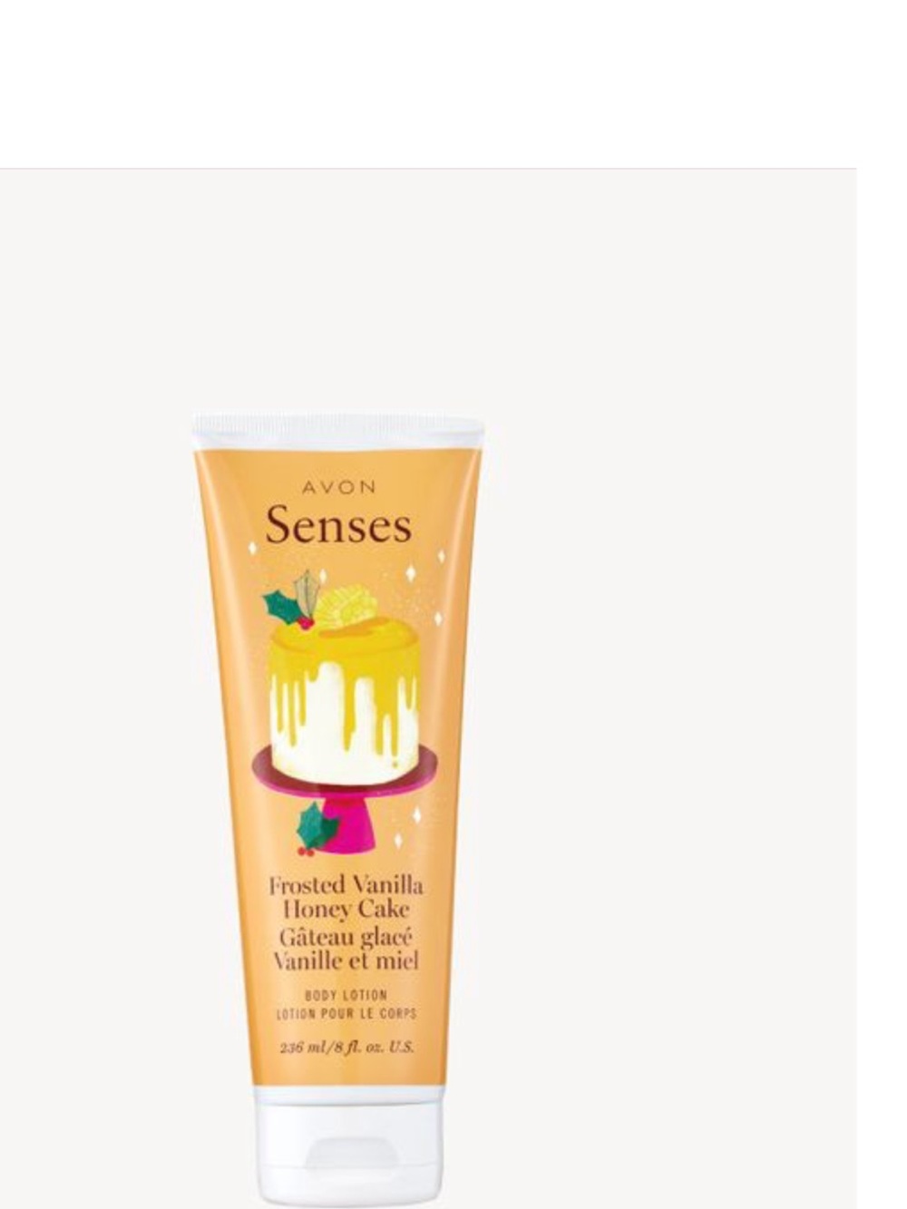 Avon Senses Frosted Vanilla Honey Cake Body Lotion - Yellow